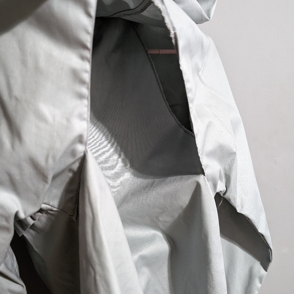 NWOT ID Vintage pullover windbreaker mens size 34 grey with front pocket - Picture 11 of 11
